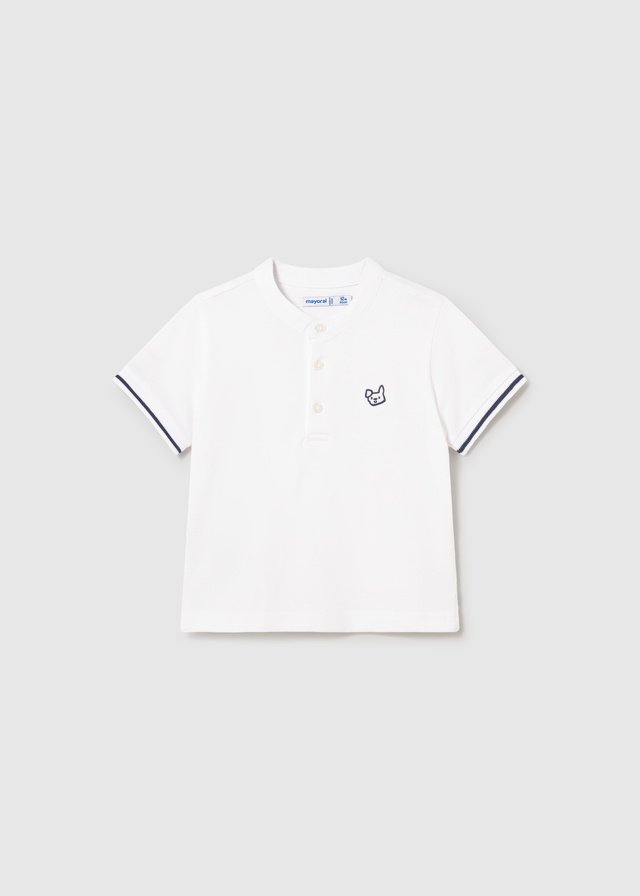 Baby mandarin collar polo shirt