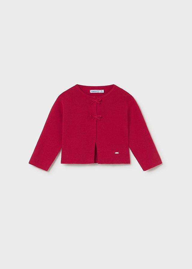 Cardigan baby with bows