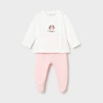 Newborn girl leggings and top set