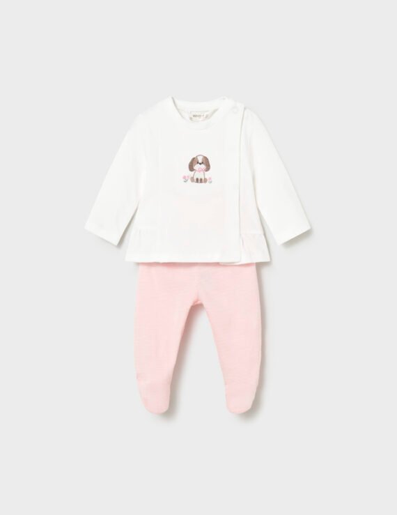 Newborn girl leggings and top set