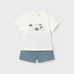 Baby animal print trousers and T-shirt set