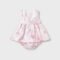 Flowers dress newborn with nappy cover