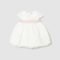 Newborn girl's formal dress with sash