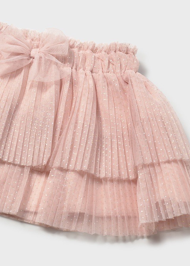 Baby pleated tulle skirt