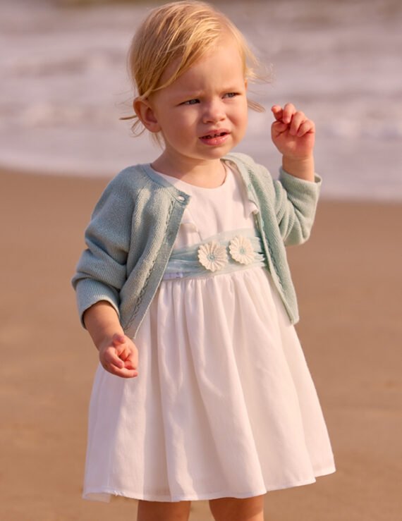 Baby tulle dress with sash