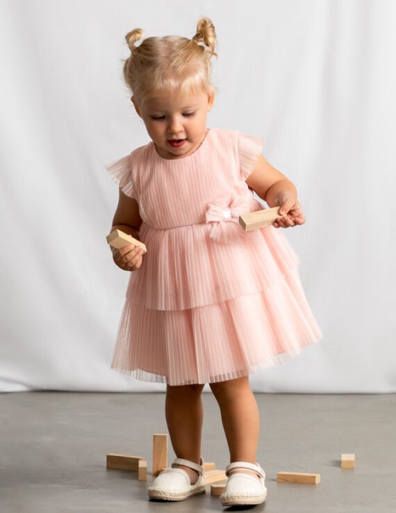 Baby pleated tulle dress