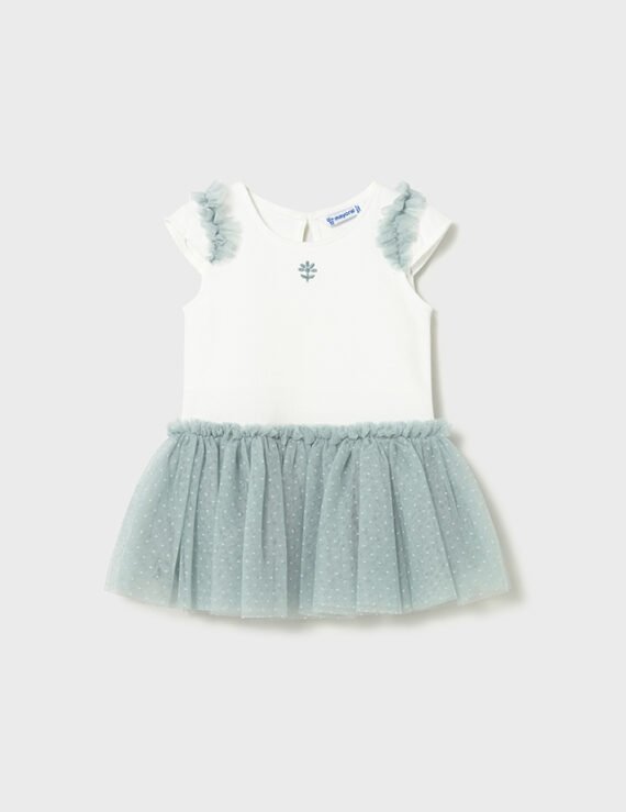 Baby dress combined with tutu