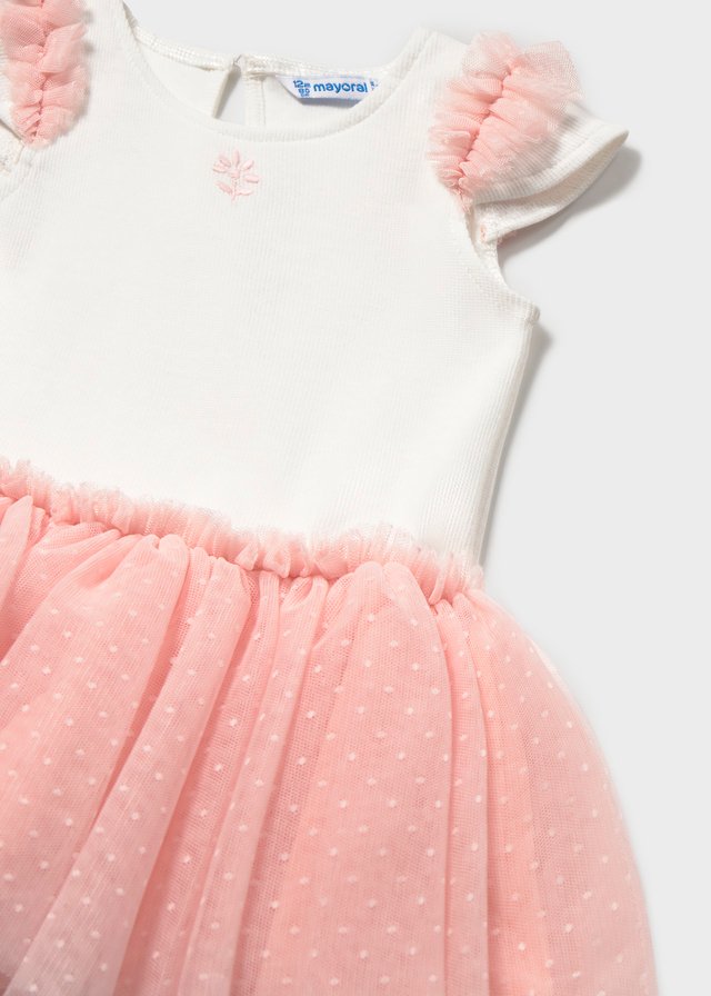 Baby dress combined with tutu