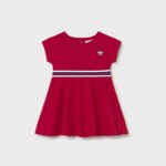 Baby dress with contrasting detail