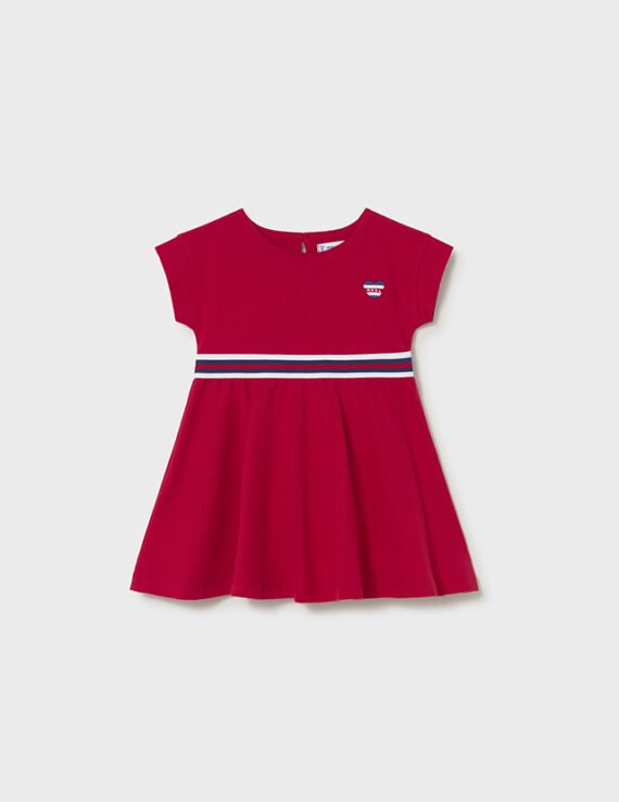 Baby dress with contrasting detail