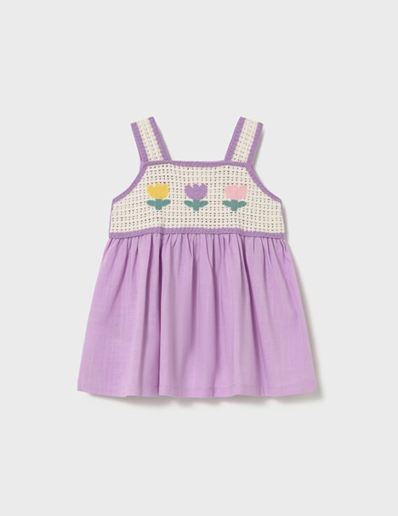 Baby crochet combination dress