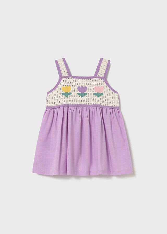 Baby crochet combination dress