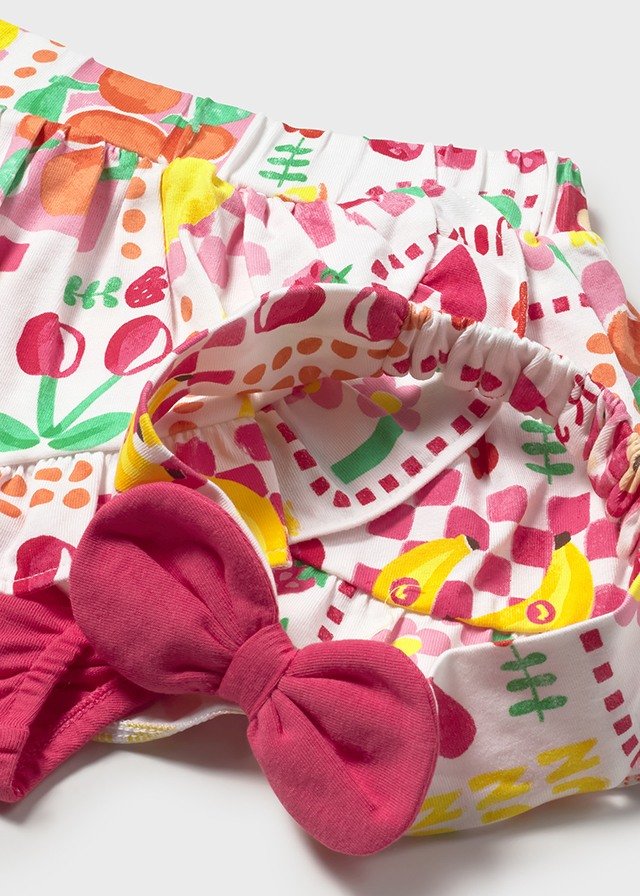 3-piece skirt set baby with headband