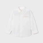Long-sleeved linen dress shirt for boys