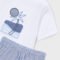 Embroidered set with Bermuda Shorts boy