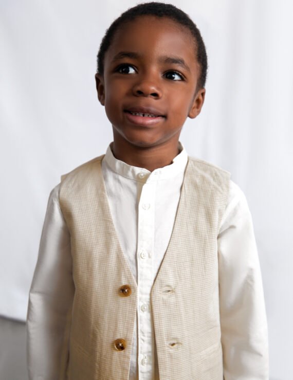 Children's linen waistcoat boy