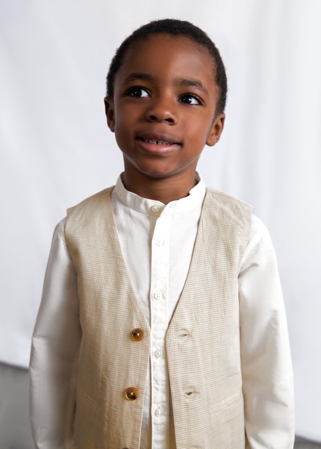 Children's linen waistcoat boy
