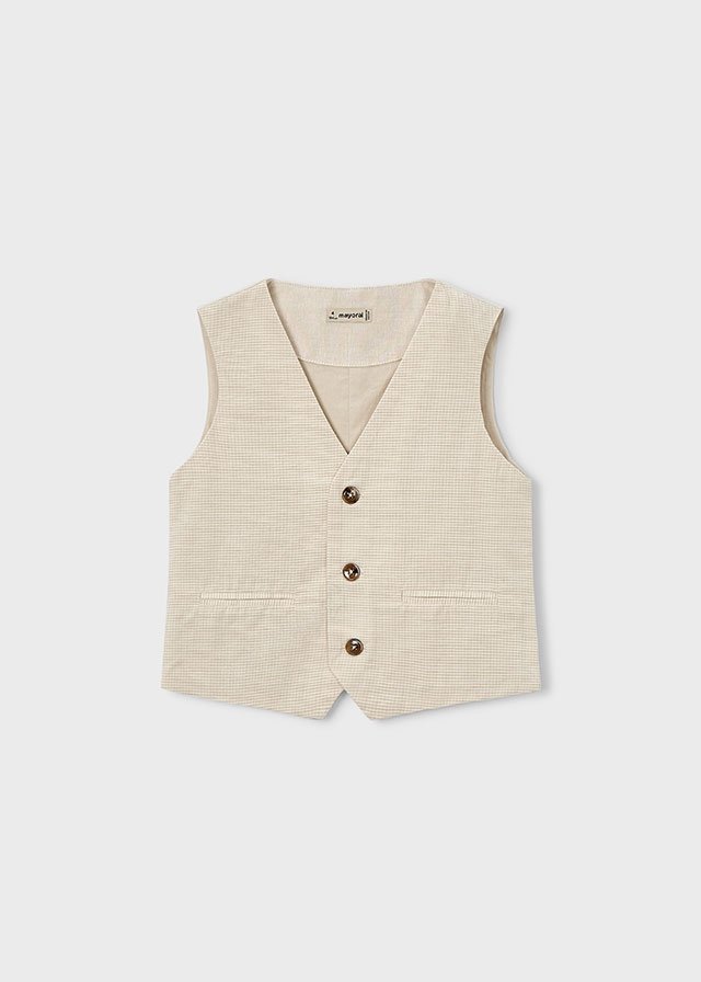 Children's linen waistcoat boy