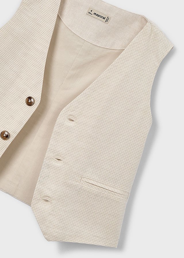 Children's linen waistcoat boy