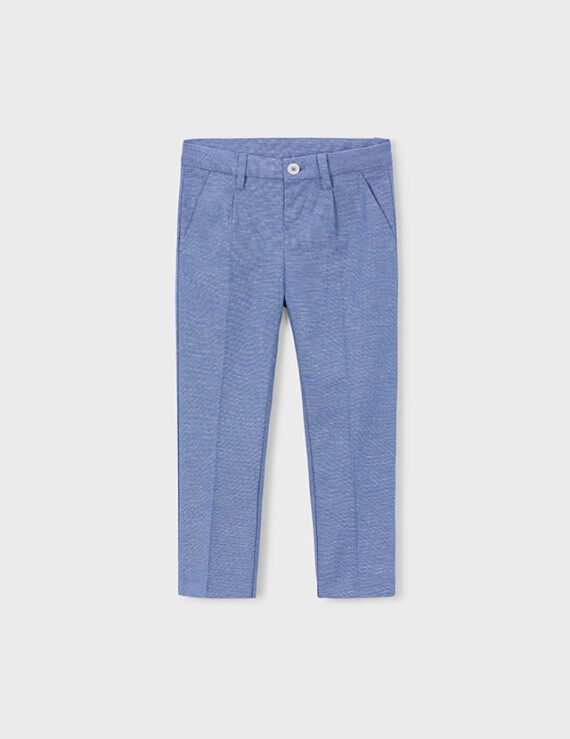Long linen trousers for boys