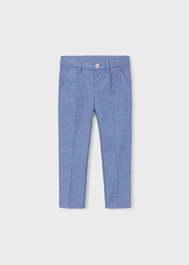 Long linen trousers for boys