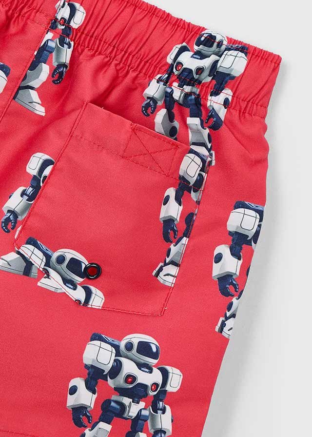 Boys bermuda print swim shorts