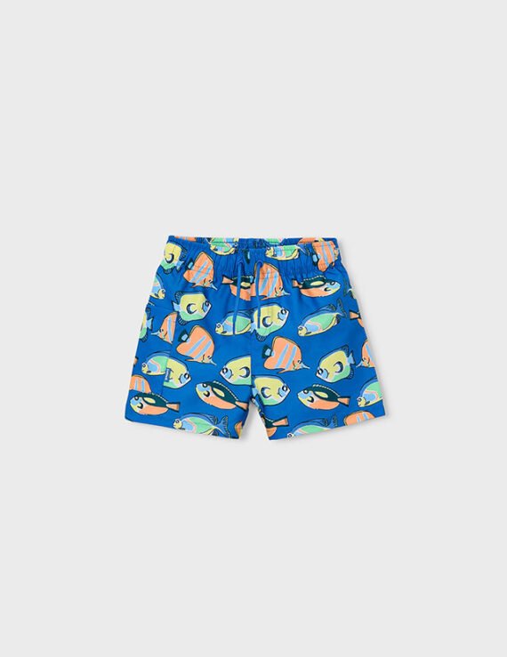 Boys bermuda print swim shorts