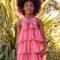 Girl's ruffled bambula dress