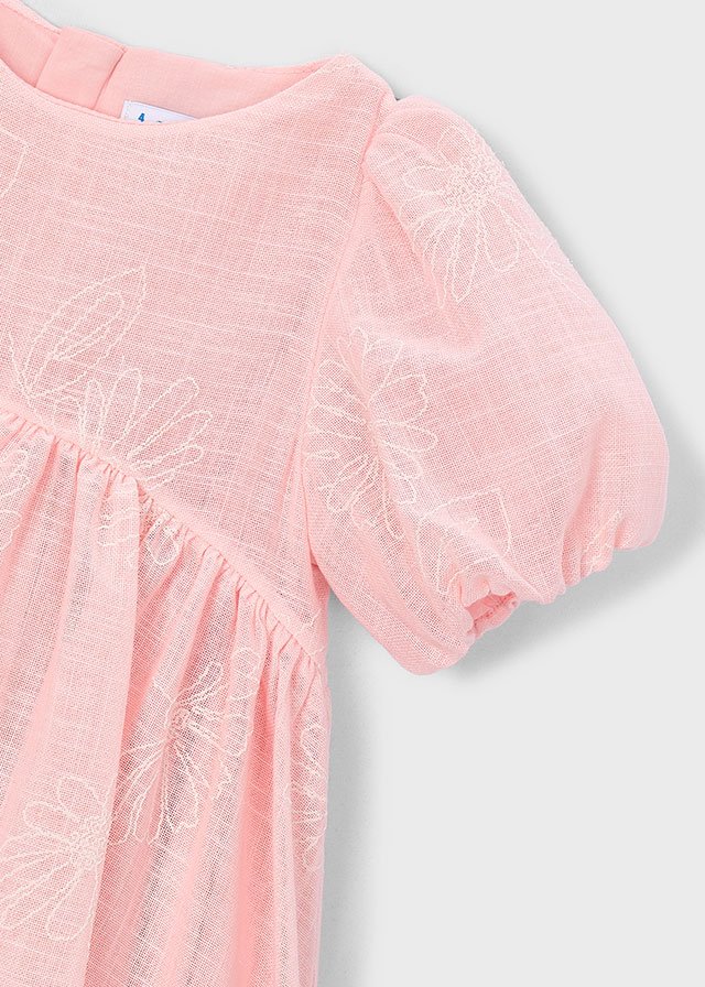 Girl's puff sleeve dress