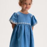 Girl's dress with embroidered details