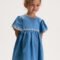Girl's dress with embroidered details