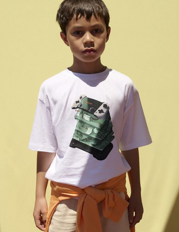 Boy's screen-printed T-shirt