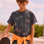 Boy's -printed T-shirt