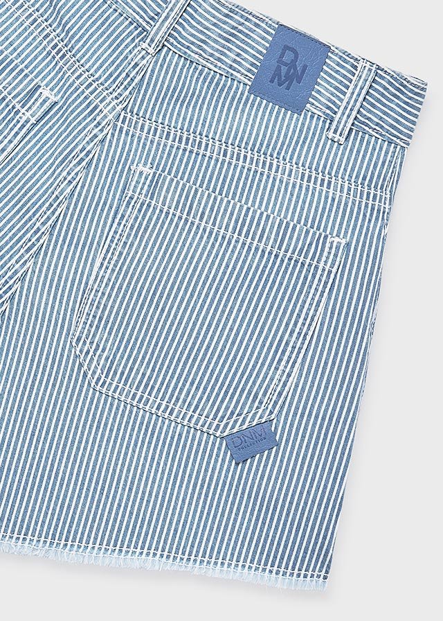 Girls' striped jeans