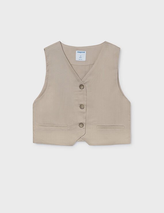 Girl's button-up waistcoat