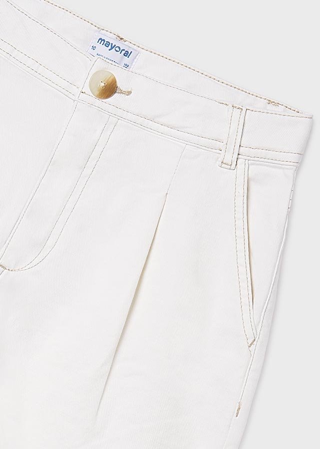 Girl's long twill pants