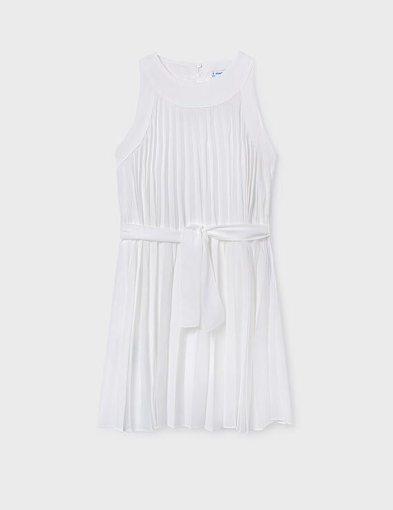 Pleated dress for girls