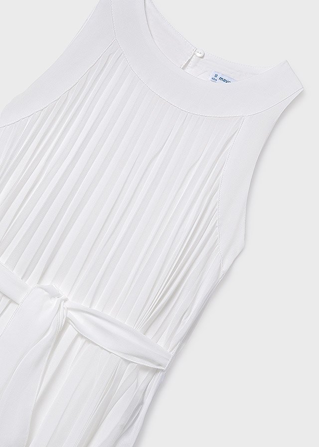 Pleated dress for girls