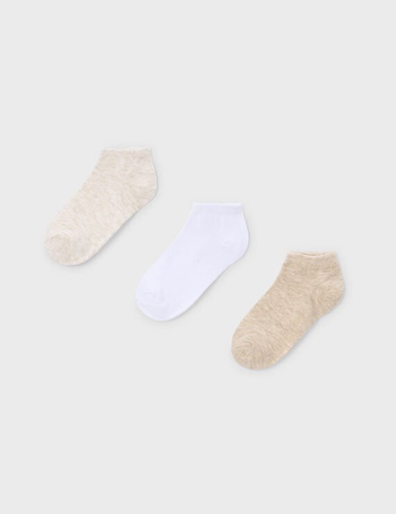 Boy Set of 3 Plain Socks