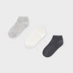 Boy Set of 3 Plain Socks