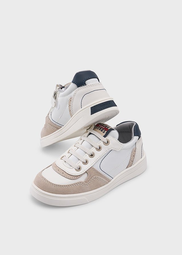 Boy leather trainers