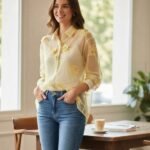 Shirt flower embroidery