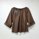 Blouse with bow detail