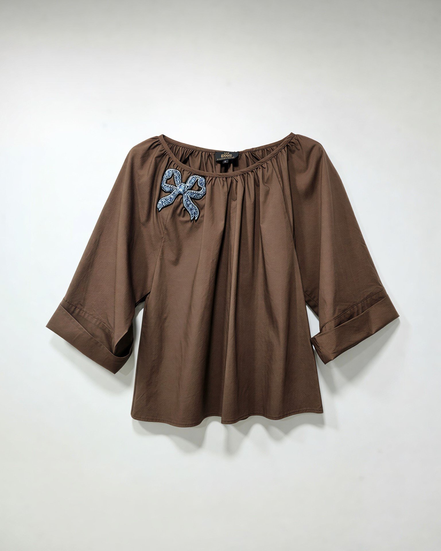 Blouse with bow detail