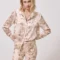 Silk animal print shirt