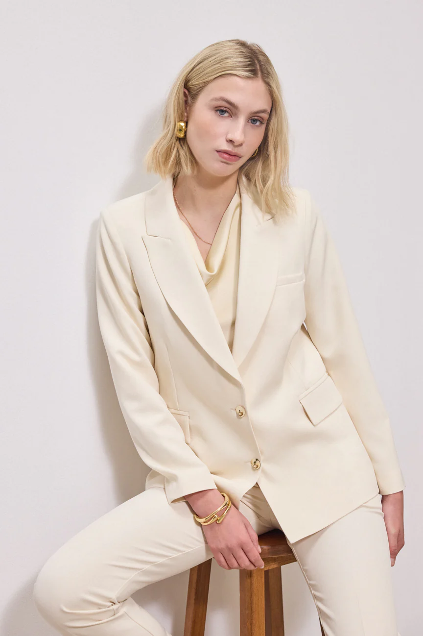 Jacket gold buttons