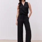 High waist classic pants
