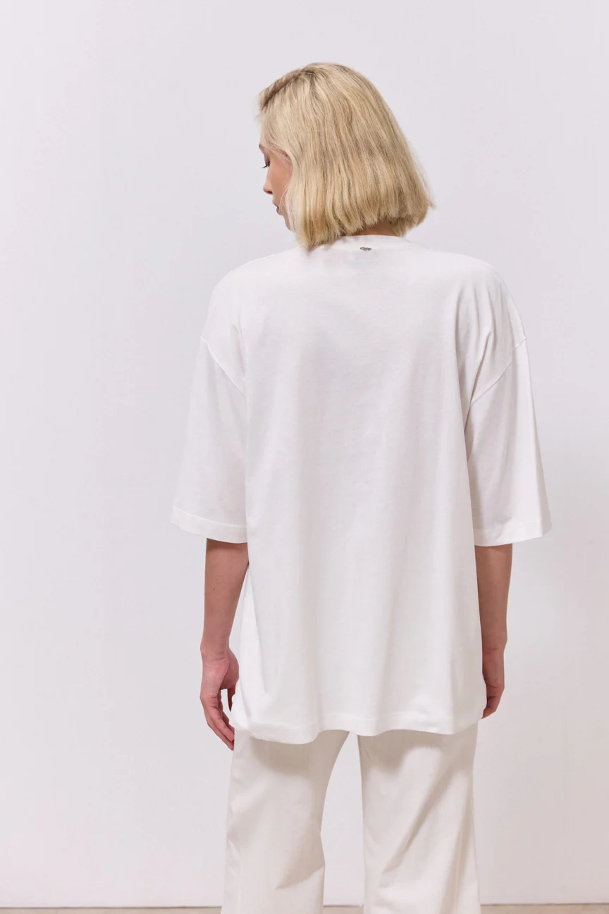 Top oversize with print