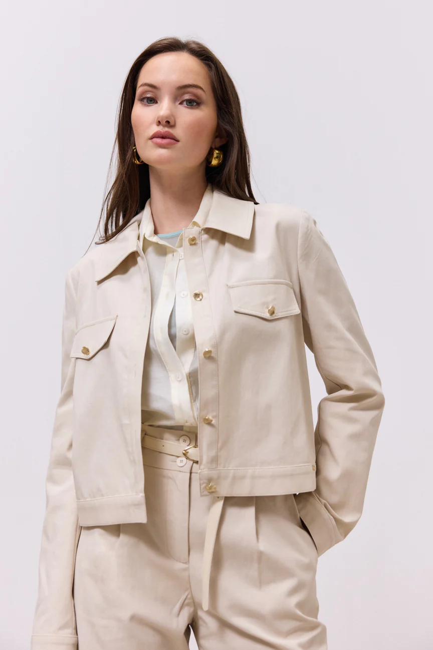 Jacket gold buttons