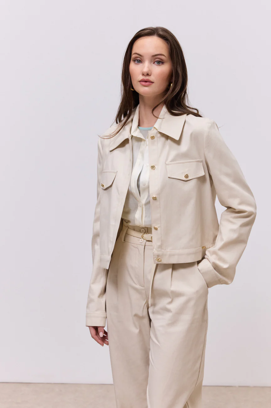 Jacket gold buttons